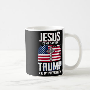 Jezus is mijn redder Trump is mijn president 2  Koffiemok