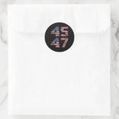 Jezus is mijn redder Trump is mijn president Ameri Ronde Sticker (Tas)