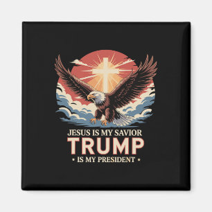 Jezus is mijn redder Trump is mijn president Bijbe Magneet