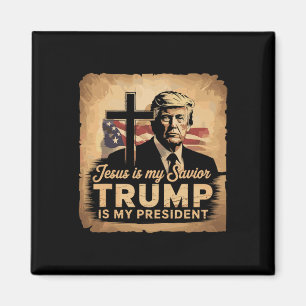 Jezus is mijn redder Trump is mijn president Bijbe Magneet
