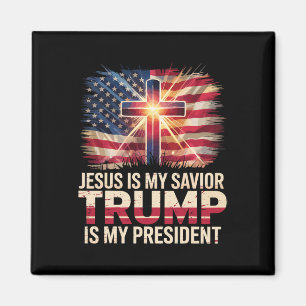 Jezus is mijn redder Trump is mijn president chris Magneet