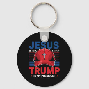 Jezus is mijn redder Trump is mijn president chris Sleutelhanger