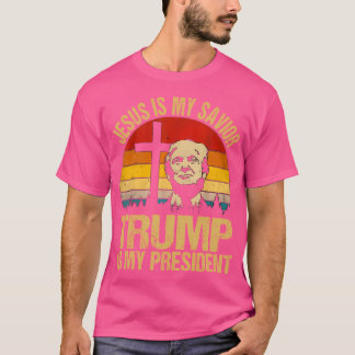 Jezus is mijn Redder Trump is mijn President Funny T-shirt