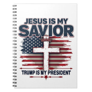 Jezus is mijn redder Trump is mijn president Grapp Notitieboek