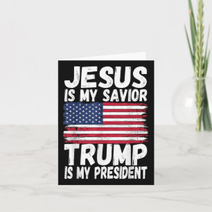 Jezus is mijn Redder Trump is mijn President Kaart