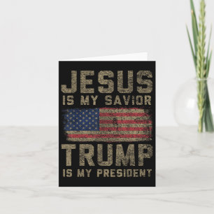 Jezus is mijn Redder Trump is mijn President Kaart