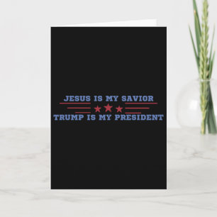 Jezus is mijn redder Trump is mijn president Kaart