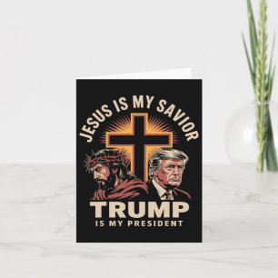 Jezus is mijn Redder Trump is mijn President Kaart