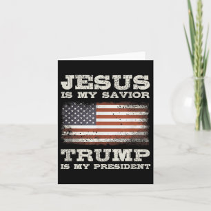 Jezus is mijn redder, Trump is mijn President Kaart