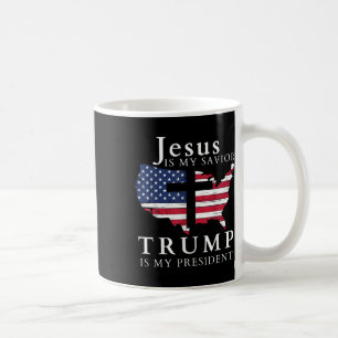 Jezus is mijn Redder Trump is mijn President Koffiemok