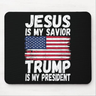 Jezus is mijn Redder Trump is mijn President Muismat
