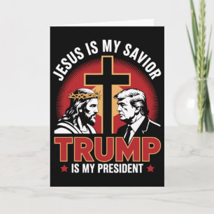 Jezus is mijn redder Trump is mijn president Pro-t Kaart
