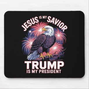 Jezus is mijn redder Trump is mijn president Relig Muismat