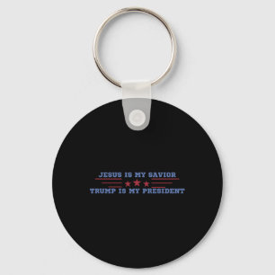 Jezus is mijn redder Trump is mijn president  Sleutelhanger