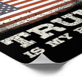 Jezus is mijn redder, Trump is mijn President T-Sh Poster (Hoek)