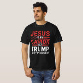 Jezus is mijn redder, Trump is mijn President T-shirt (Voorkant volledig)