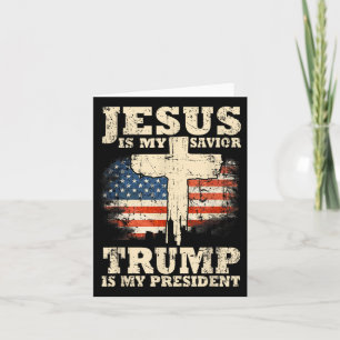 Jezus is mijn redder Trump is mijn President Trump Kaart