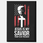 Jezus is mijn Redder Trump is mijn President Trump Magneet (Voorkant)