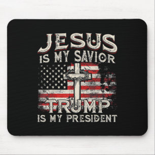 Jezus is mijn redder Trump is mijn President Trump Muismat
