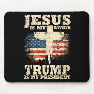 Jezus is mijn redder Trump is mijn President Trump Muismat