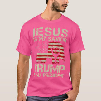Jezus is mijn redder Trump is mijn President Trump T-shirt