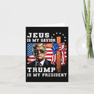 Jezus is mijn redder Trump is mijn President USA F Kaart