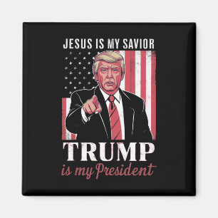 Jezus is mijn redder Trump is mijn president Verki Magneet
