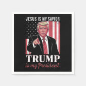 Jezus is mijn redder Trump is mijn President verki Servet (Voorkant)