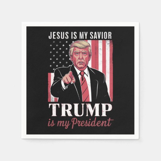 Jezus is mijn redder Trump is mijn President verki Servet (Voorkant)