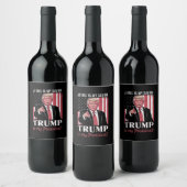 Jezus is mijn redder Trump is mijn President verki Wijn Etiket (Flessen)