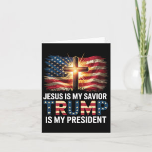 Jezus is mijn Redder Trump is mijn President voor Kaart
