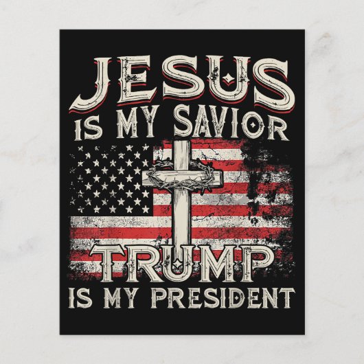 Jezus is mijn redder Trump mijn President Amerikaa (Voorkant)