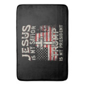 Jezus is mijn redder Trump mijn President Amerikaa Badmat (Voorkant Verticaal)