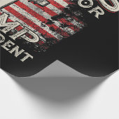 Jezus is mijn redder Trump mijn President Amerikaa Cadeaupapier (Hoek)