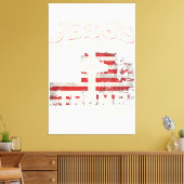 Jezus is mijn redder Trump mijn President Amerikaa Canvas Afdruk (Insitu (Woonkamer))