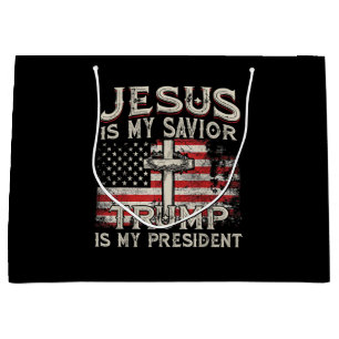 Jezus is mijn redder Trump mijn President Amerikaa Groot Cadeauzakje