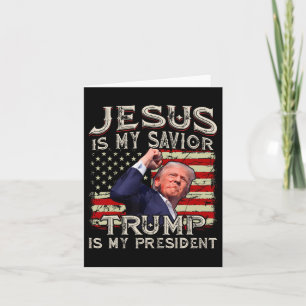 Jezus is mijn redder Trump mijn President Amerikaa Kaart