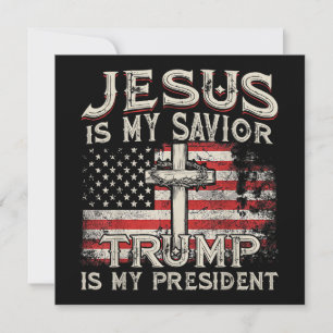 Jezus is mijn redder Trump mijn President Amerikaa Kaart