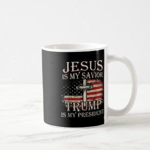 Jezus is mijn redder Trump mijn President Amerikaa Koffiemok