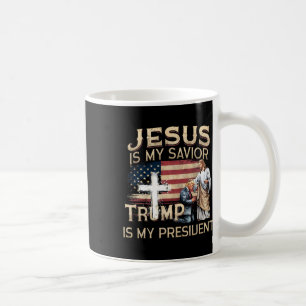 Jezus is mijn redder Trump mijn President Amerikaa Koffiemok