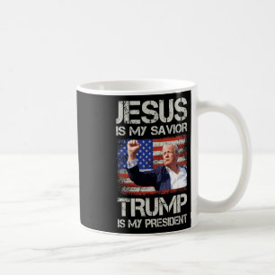 Jezus is mijn redder Trump mijn President Amerikaa Koffiemok