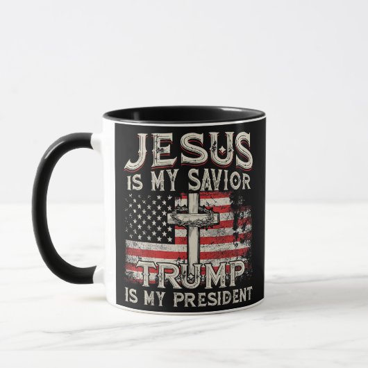 Jezus is mijn redder Trump mijn President Amerikaa Mok (Links)