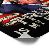 Jezus is mijn redder Trump mijn President Amerikaa Poster (Hoek)