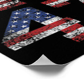 Jezus is mijn redder Trump mijn President Amerikaa Poster (Hoek)