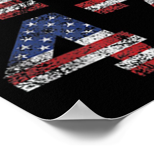 Jezus is mijn redder Trump mijn President Amerikaa Poster (Hoek)