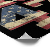 Jezus is mijn redder Trump mijn President Amerikaa Poster (Hoek)