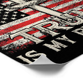 Jezus is mijn redder Trump mijn President Amerikaa Poster (Hoek)