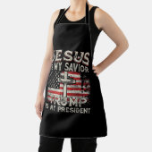 Jezus is mijn redder Trump mijn President Amerikaa Schort (Insitu)