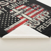 Jezus is mijn redder Trump mijn President Amerikaa Sherpa Deken (3/4)