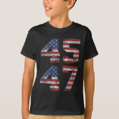 Jezus is mijn redder Trump mijn President Amerikaa T-shirt (Voorkant)